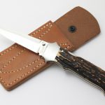 ナイフ　M FUKUDA　福田　ラブレス の ニューヨークスペシャル の様なホック留め　革シース　男のコレクション Yahoo!オークション - ナイフ M FUKUDA 福田 ラブレス の